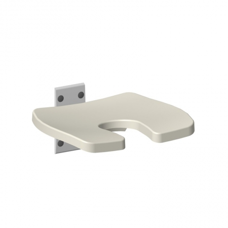 U-shaped cutout foldable bath seat