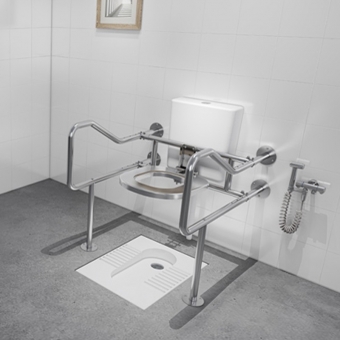 height adjustable stainless steel grab bar